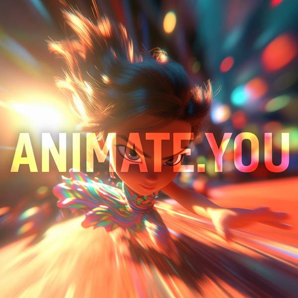 Joyful curly kid animate.you brand